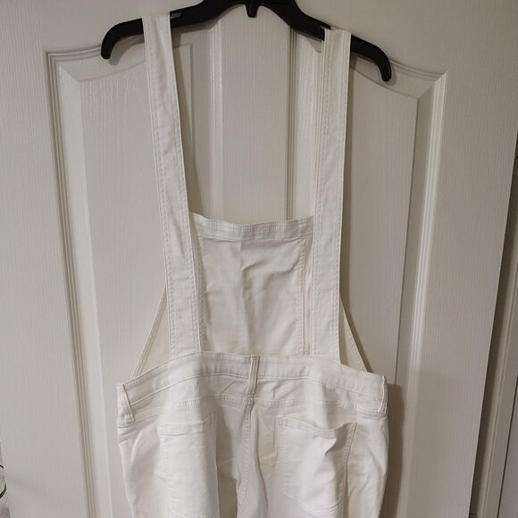 Arizona Jean's White Ripped Overalls XL - Picture 5 of 10